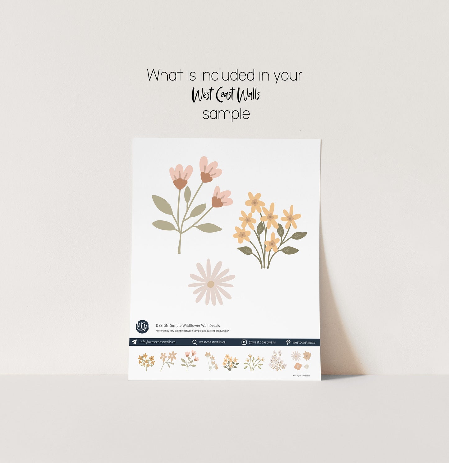 Quinn Wildflower Wall Decals