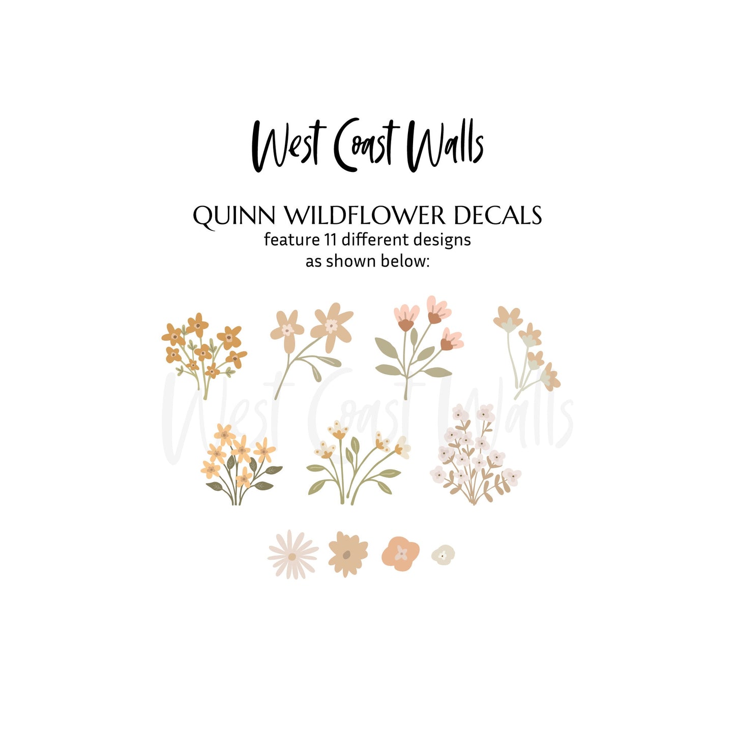 Quinn Wildflower Wall Decals