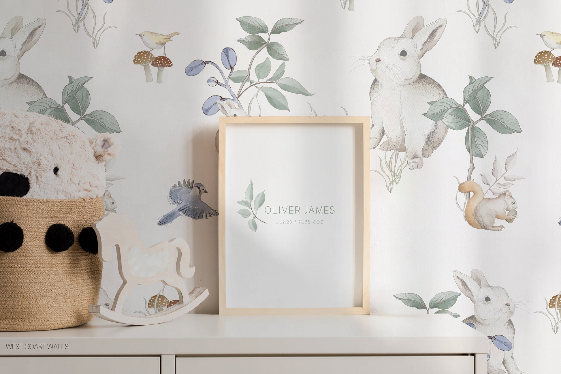 Pastel Whimsical Woodland Wallpaper