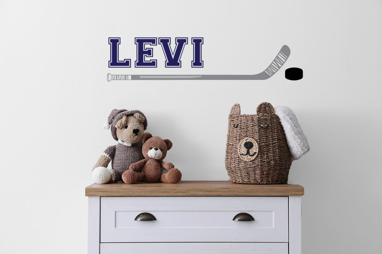 Custom Hockey Stick Removable Wall Decal