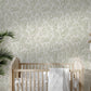 Earthy Fern Leaves Wallpaper / Palm Wallpaper / Wallpaper / Greenery Wallpaper / Neutral Nursery / Nature Nursery