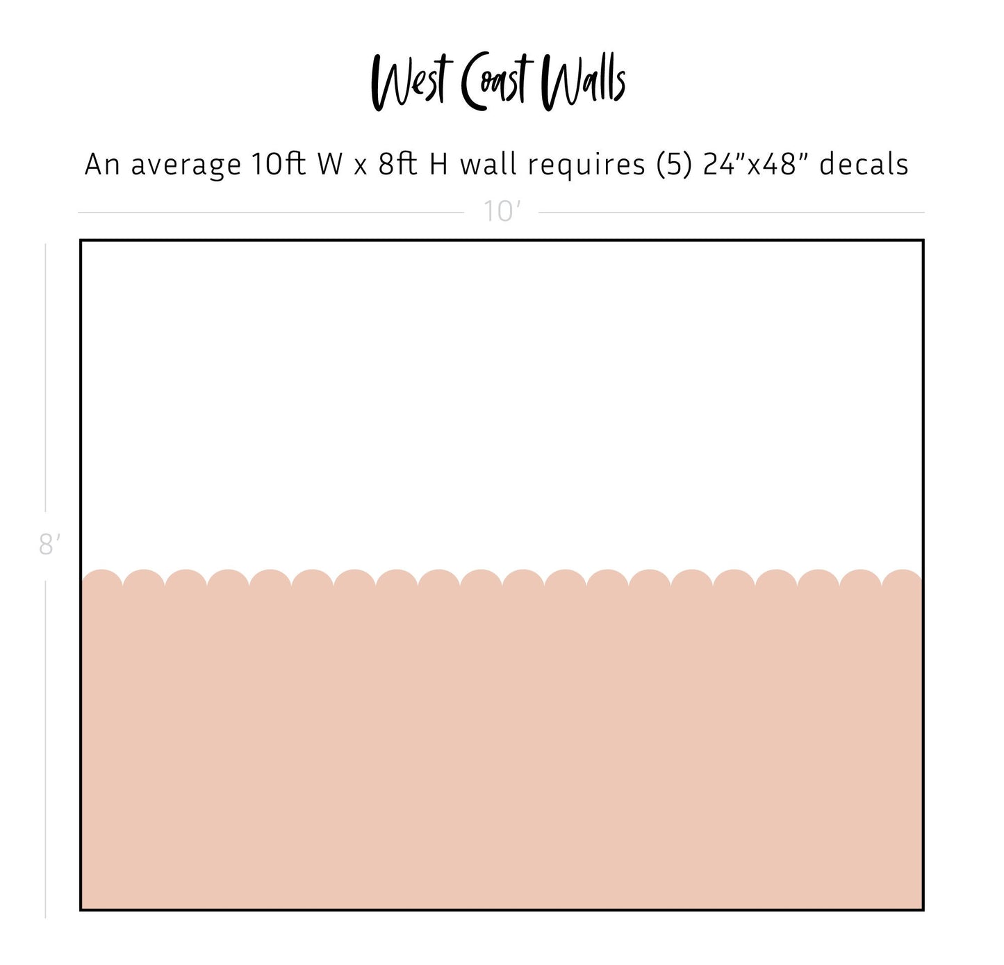 Scalloped Wall Decal