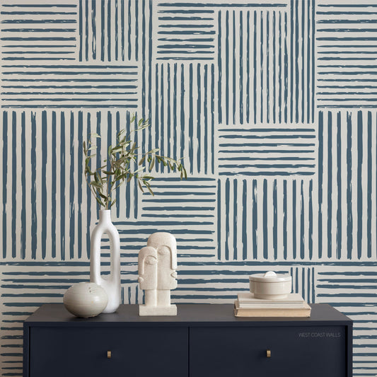 Boxy Stripes Wallpaper