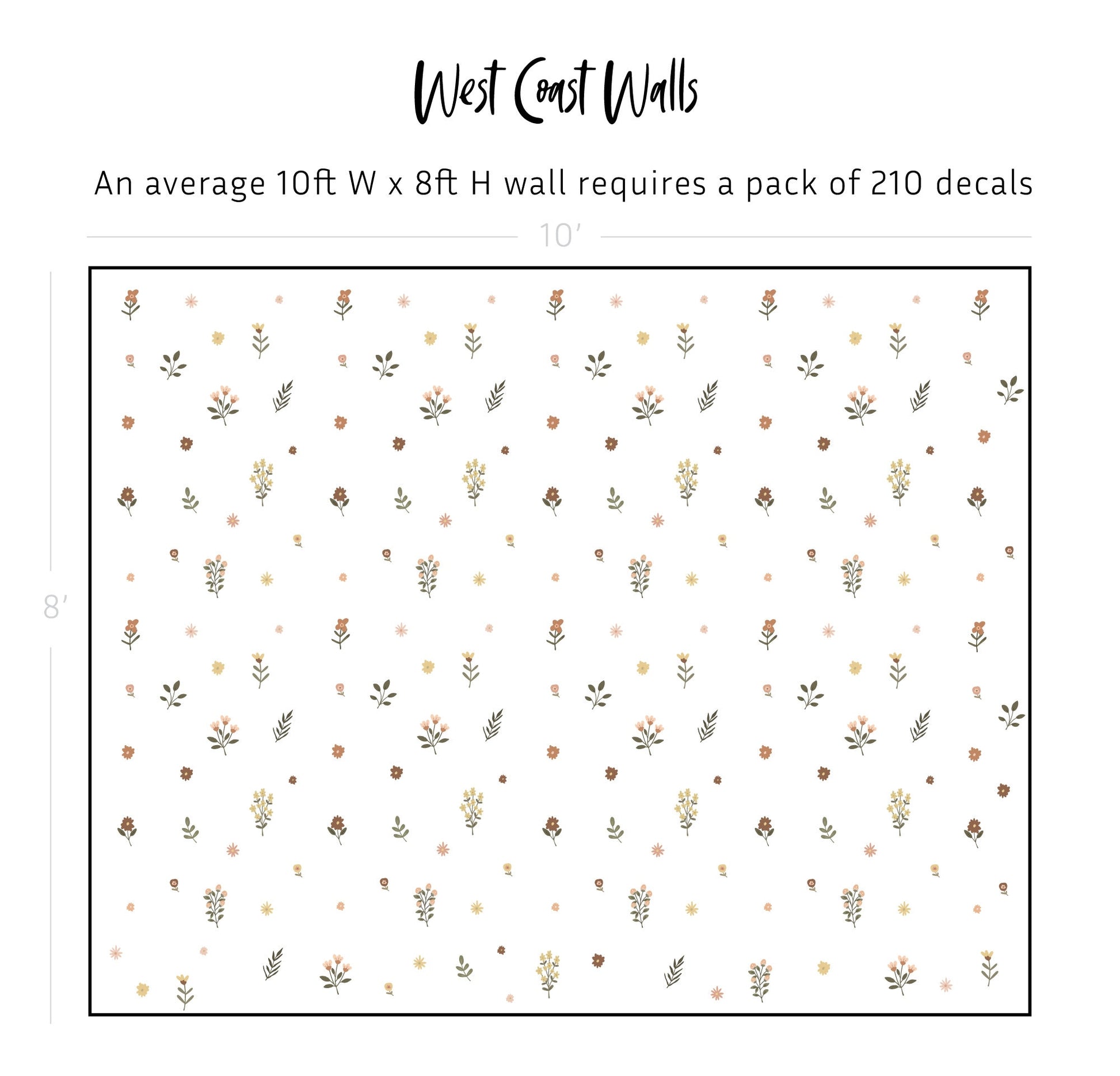 Georgia Wildflower Wall Decals