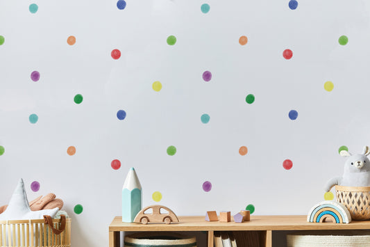 Rainbow Dots Wall Decals