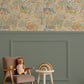 Little Woodland Village Wallpaper / Whimsical Village / Whimsy Wallpaper / Neutral Nursery Decor / Nursery Wallpaper