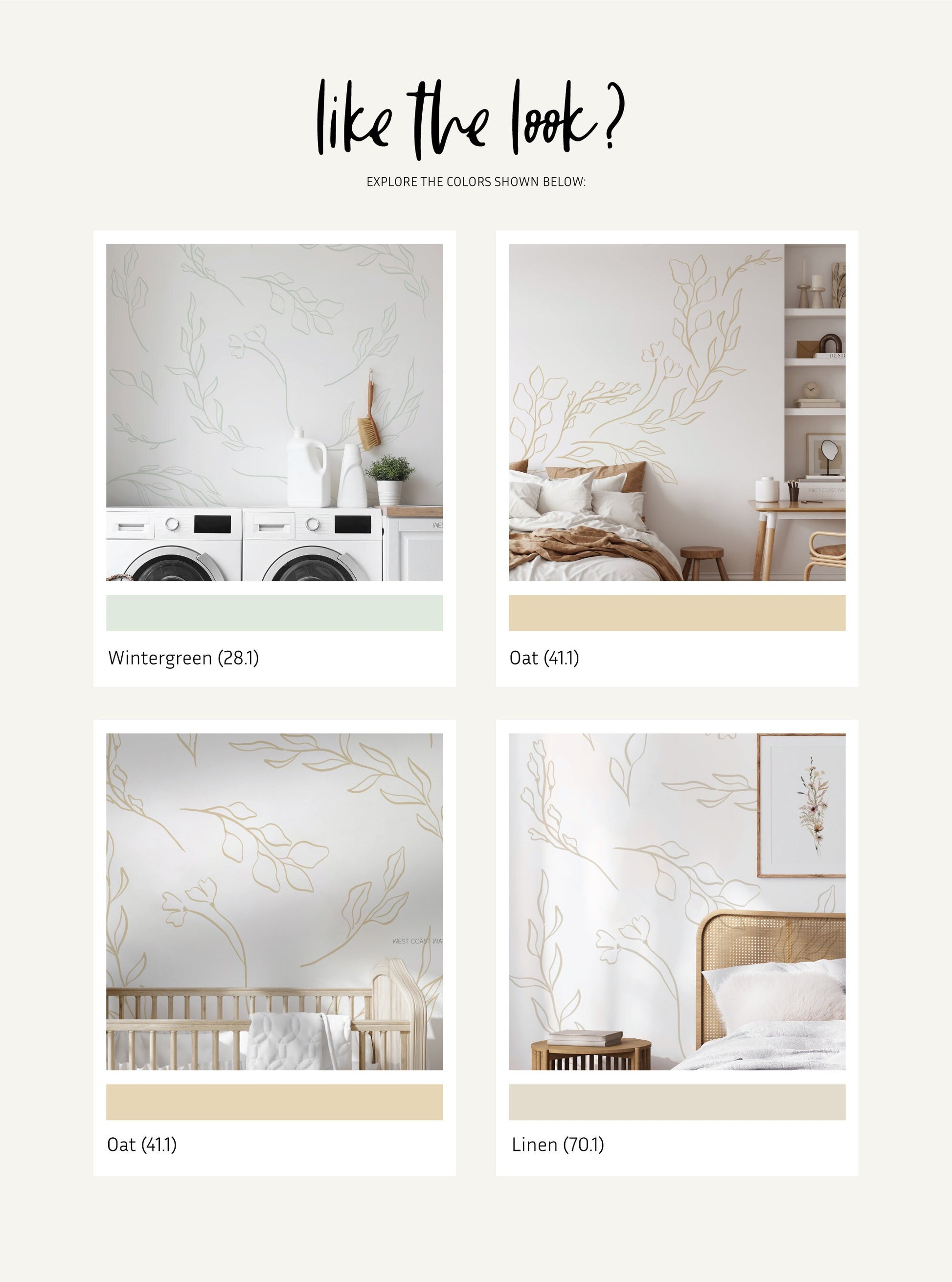 Kaia Minimal Leaves Decals