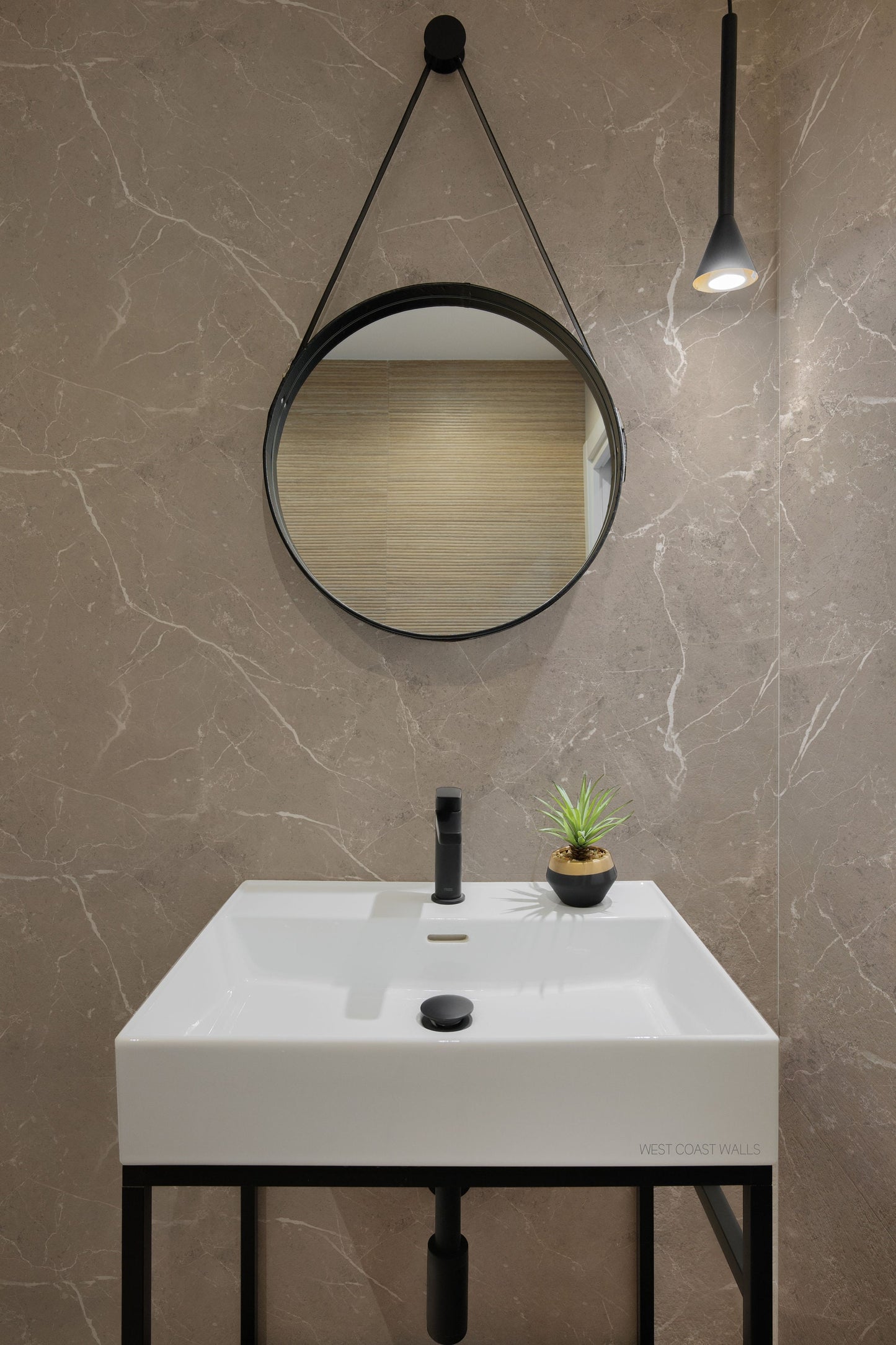 Cleo Marble Wallpaper / Bathroom Wallpaper / Stone Wallpaper / Tile Accent Wall / Marble Contact Paper