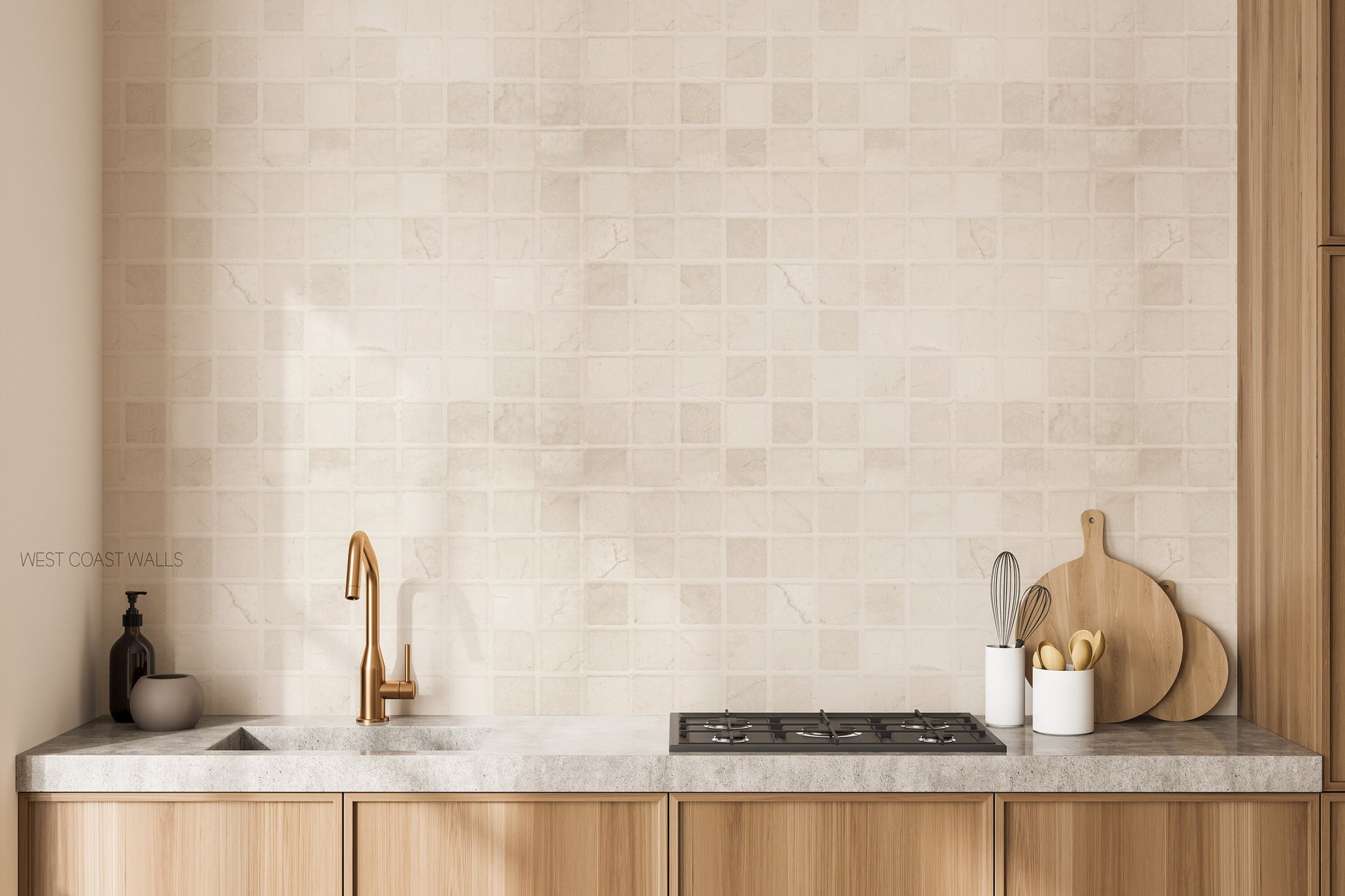 Ceramic Style Tile Wallpaper / Tile Wallpaper / Backsplash Wallpaper / Tile Accent Wall / Faux Tile Contact Paper / Stick on Tiles