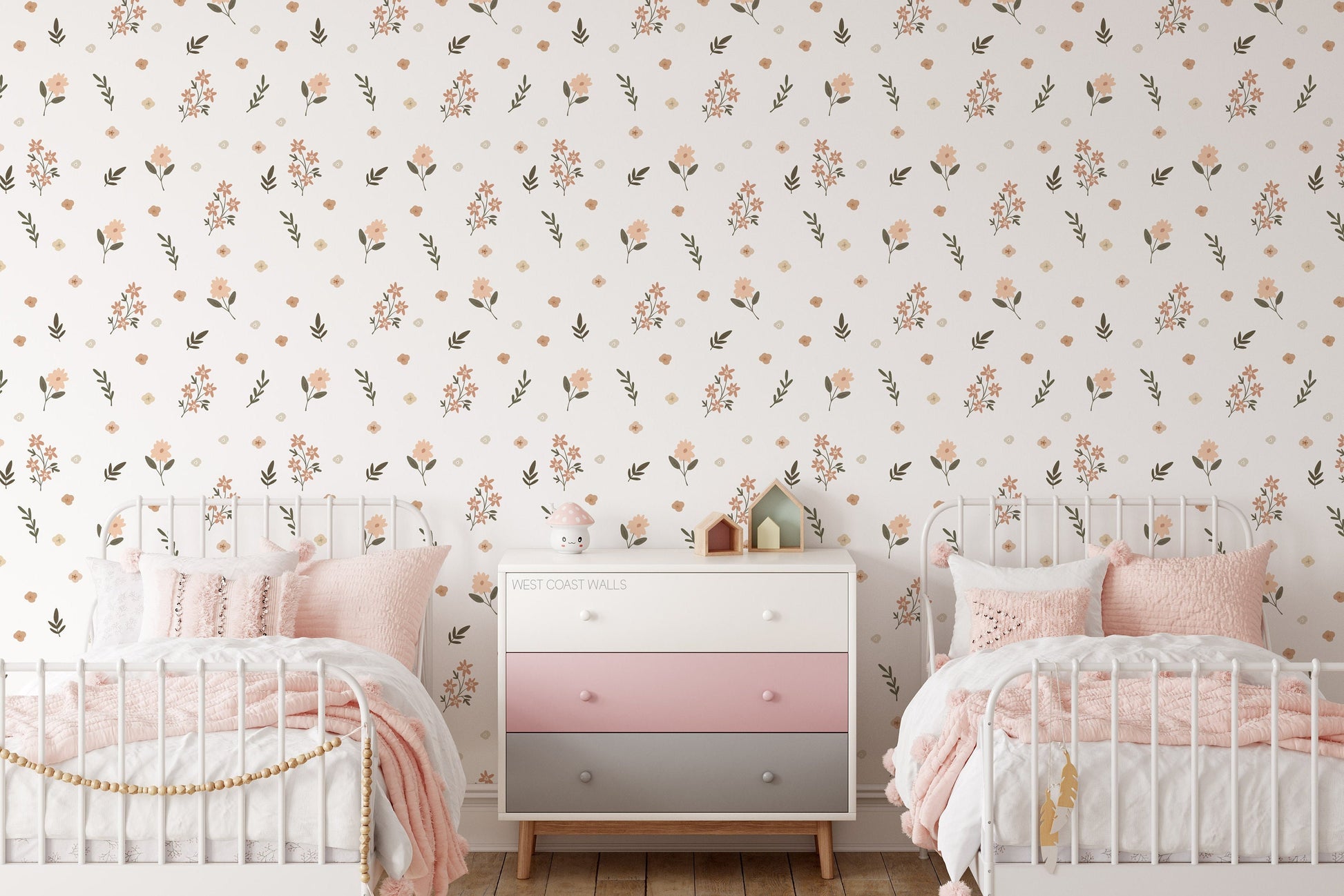 Penny Wildflower Wall Decals / Removable Flower Wall Decals / Flower Wall Stickers / Floral Walls / Girls Nursery