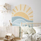 Sun and Sea Removable Arch Decal / Surf Theme / Watercolor Sun Decal / Sun Nursery Decor / Playroom Wall Decal / Nursery Wallpaper