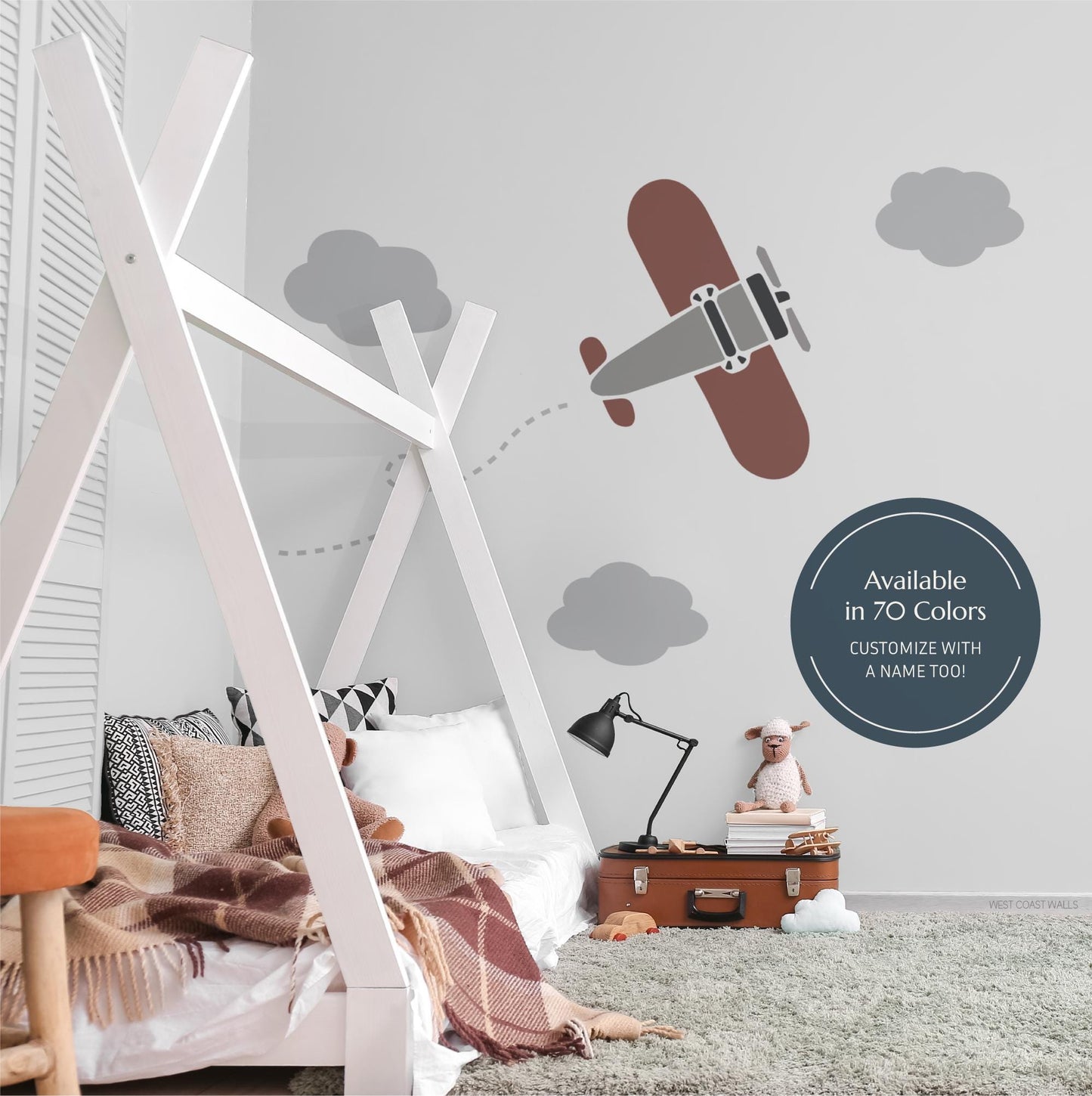 Custom Airplane Wall Decal