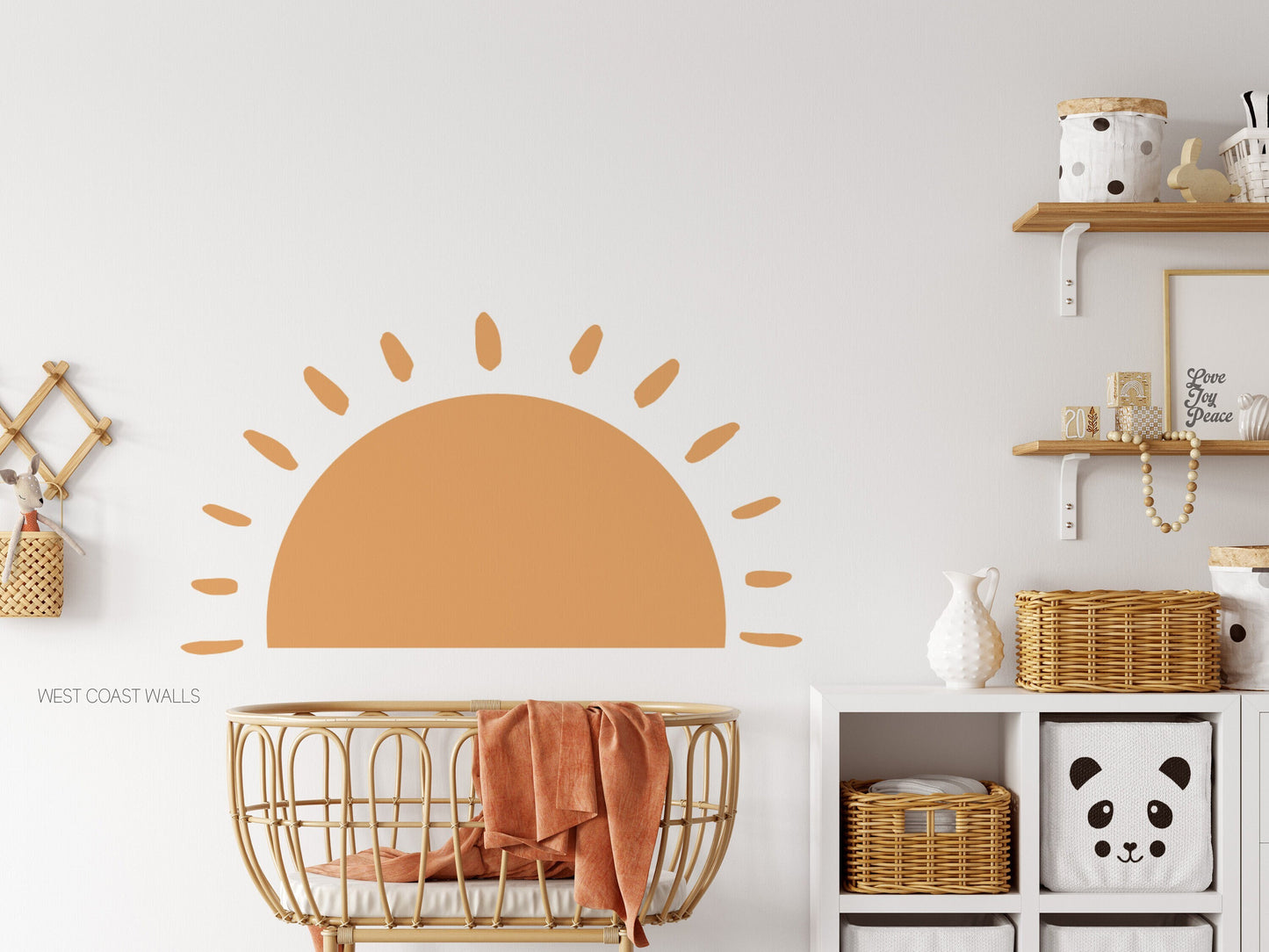 Customisable Large Sun Removable Wall Decal