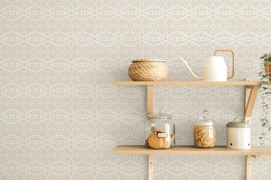 Small Boho Dot Tile Wallpaper