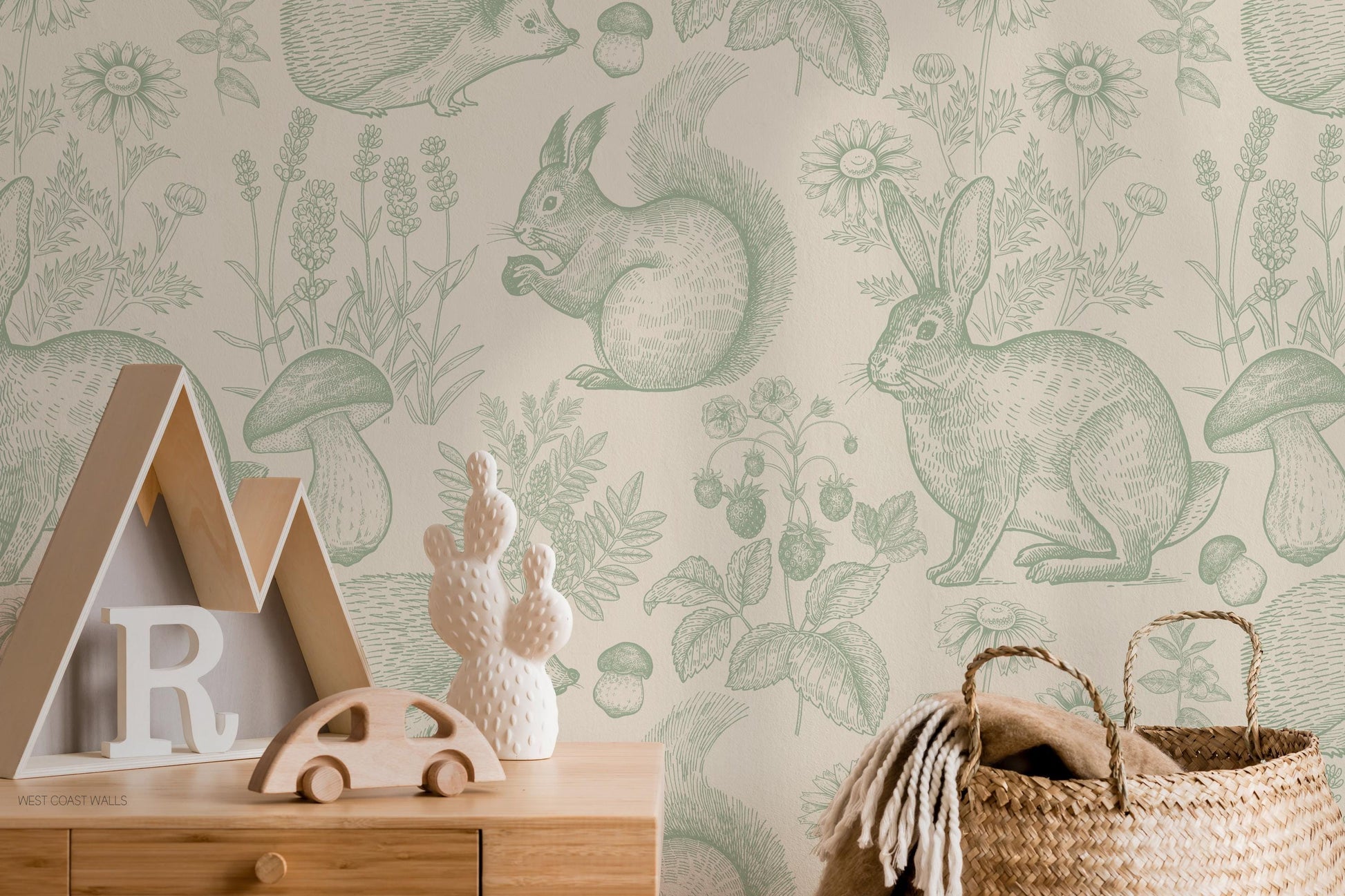 Whimsical Woodland Animals Wallpaper