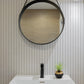 Grey and White Stripe Wallpaper / Custom Color Wallpaper / Striped Wallpaper / Pinstripe Wallpaper / Vintage Pinstripes