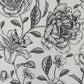 Rose and Hydrangea Drawn Floral Wallpaper