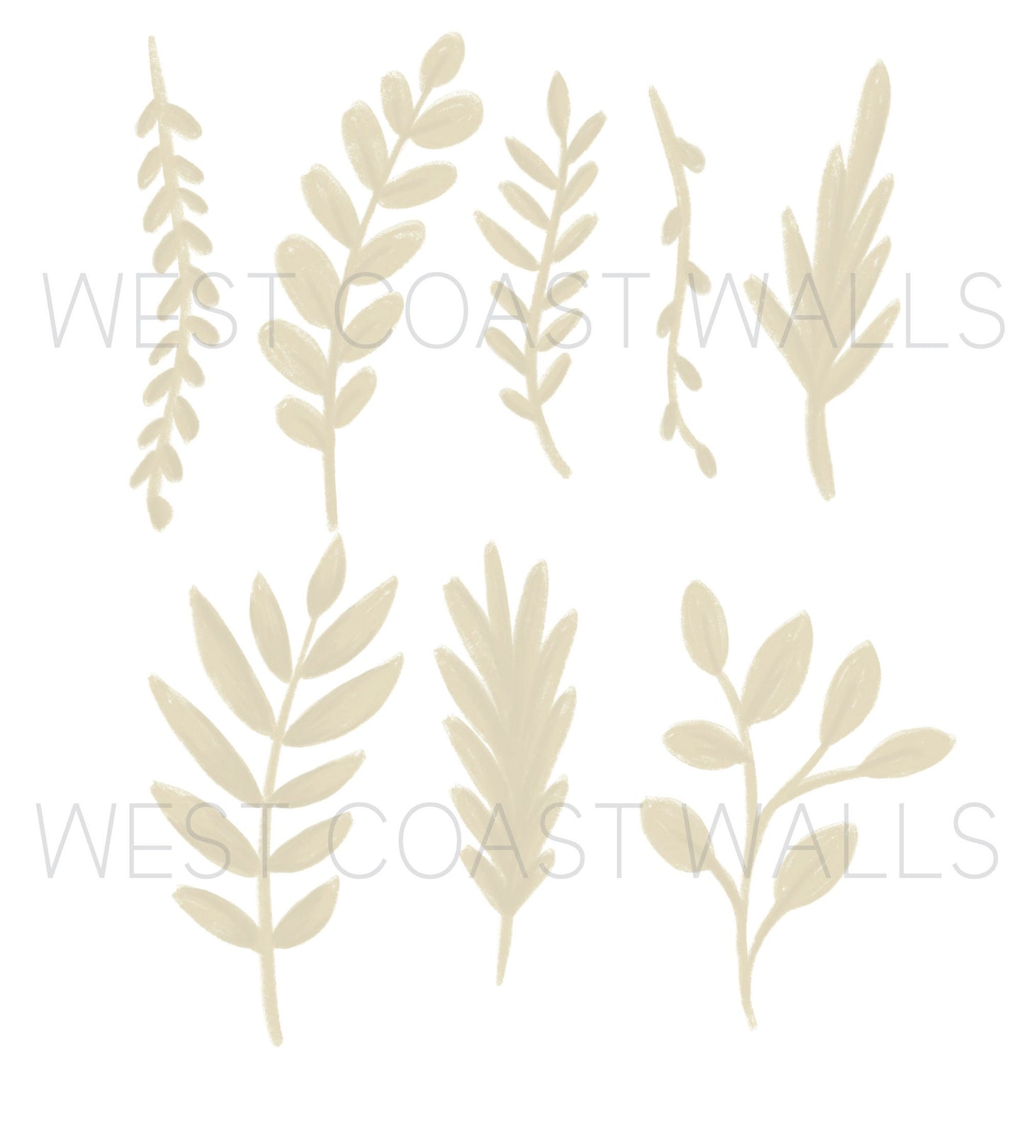 Green Leaves Wall Decals