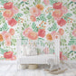 Handpainted Floral Watercolour Wallpaper