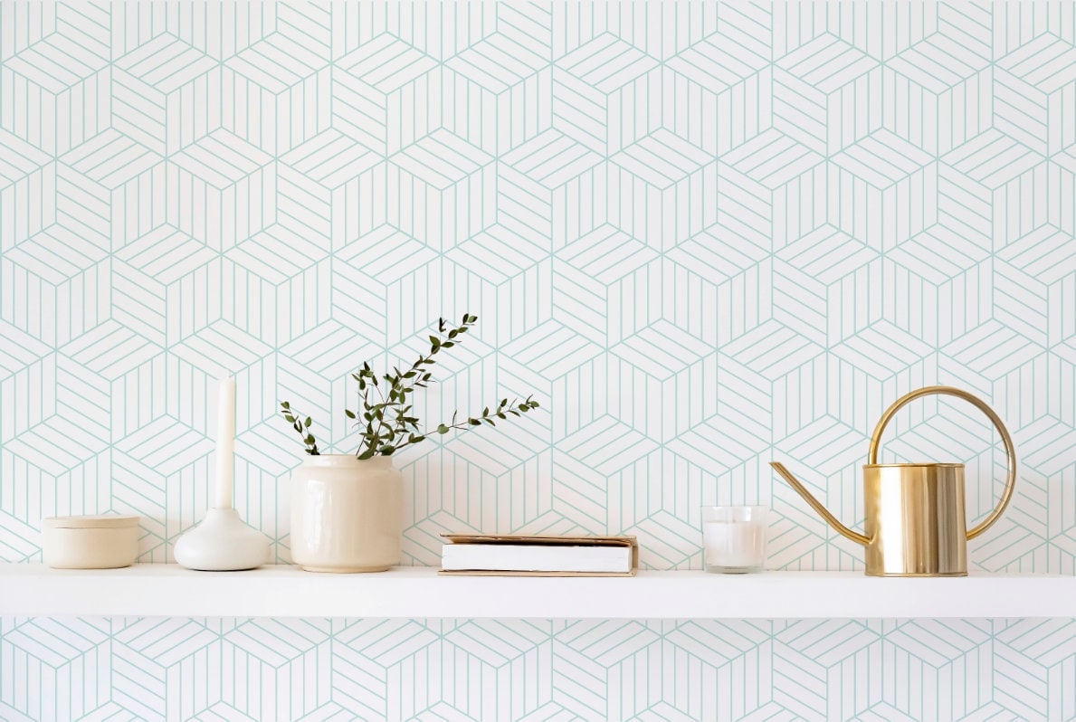 Geometric Hexagon Wallpaper