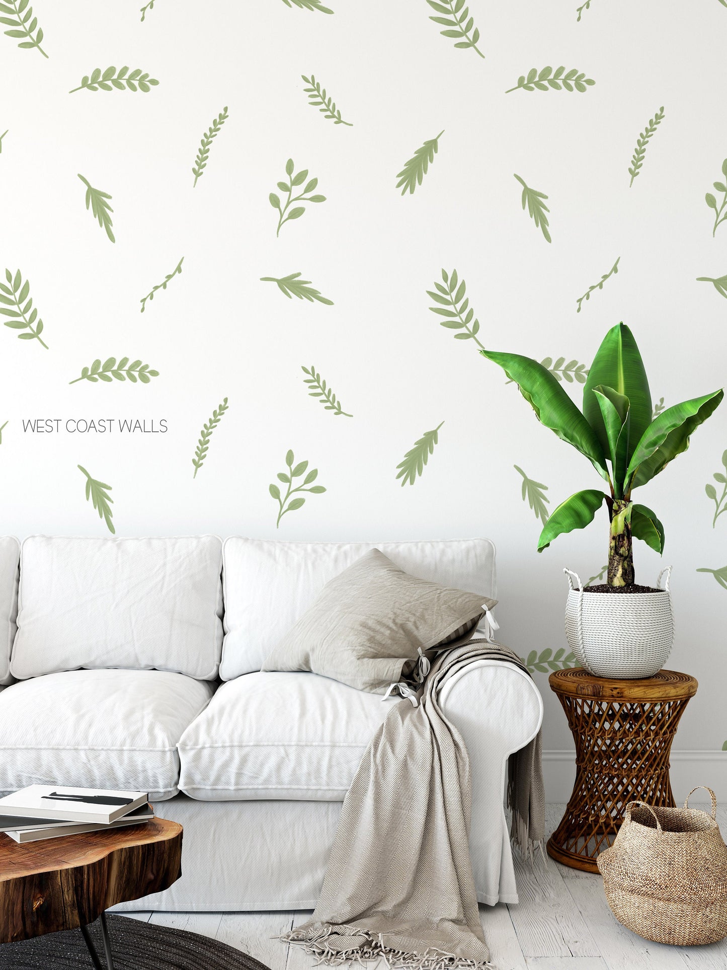 Green Leaves Wall Decals