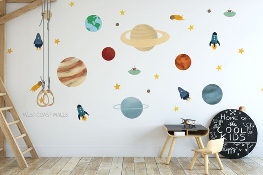 Solar System Removable Wall Decals