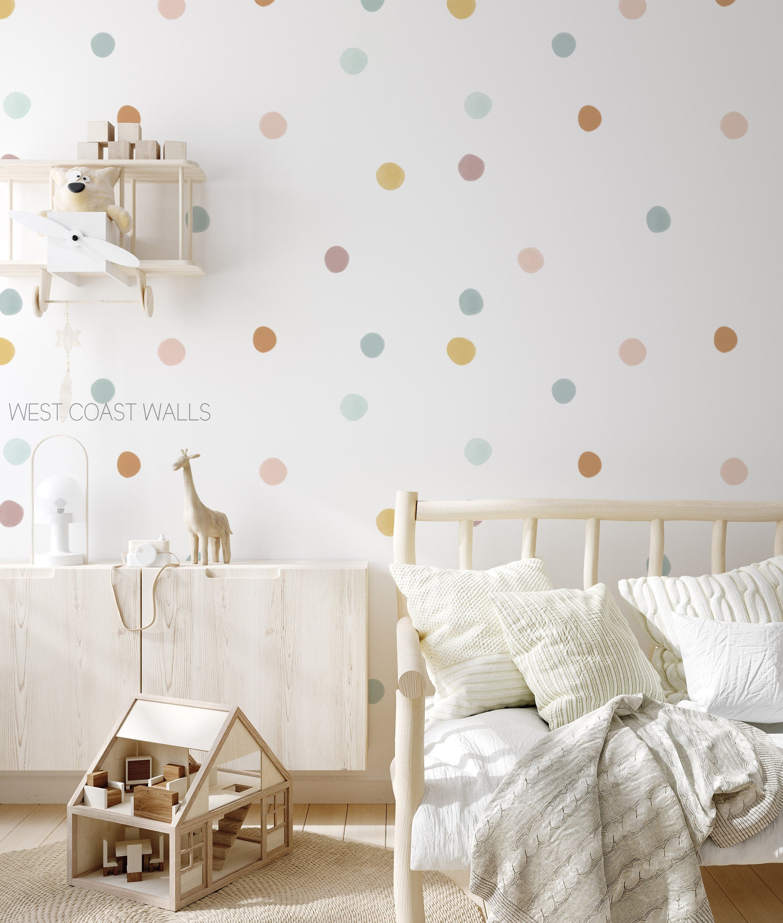 Polka dot hot sale decals for nursery