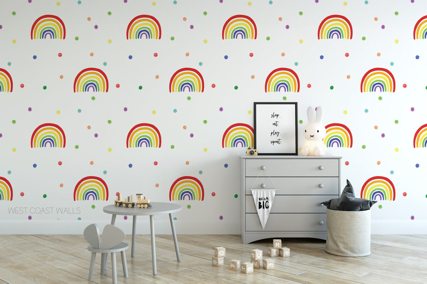 Painted Rainbow Removable Wall Decal