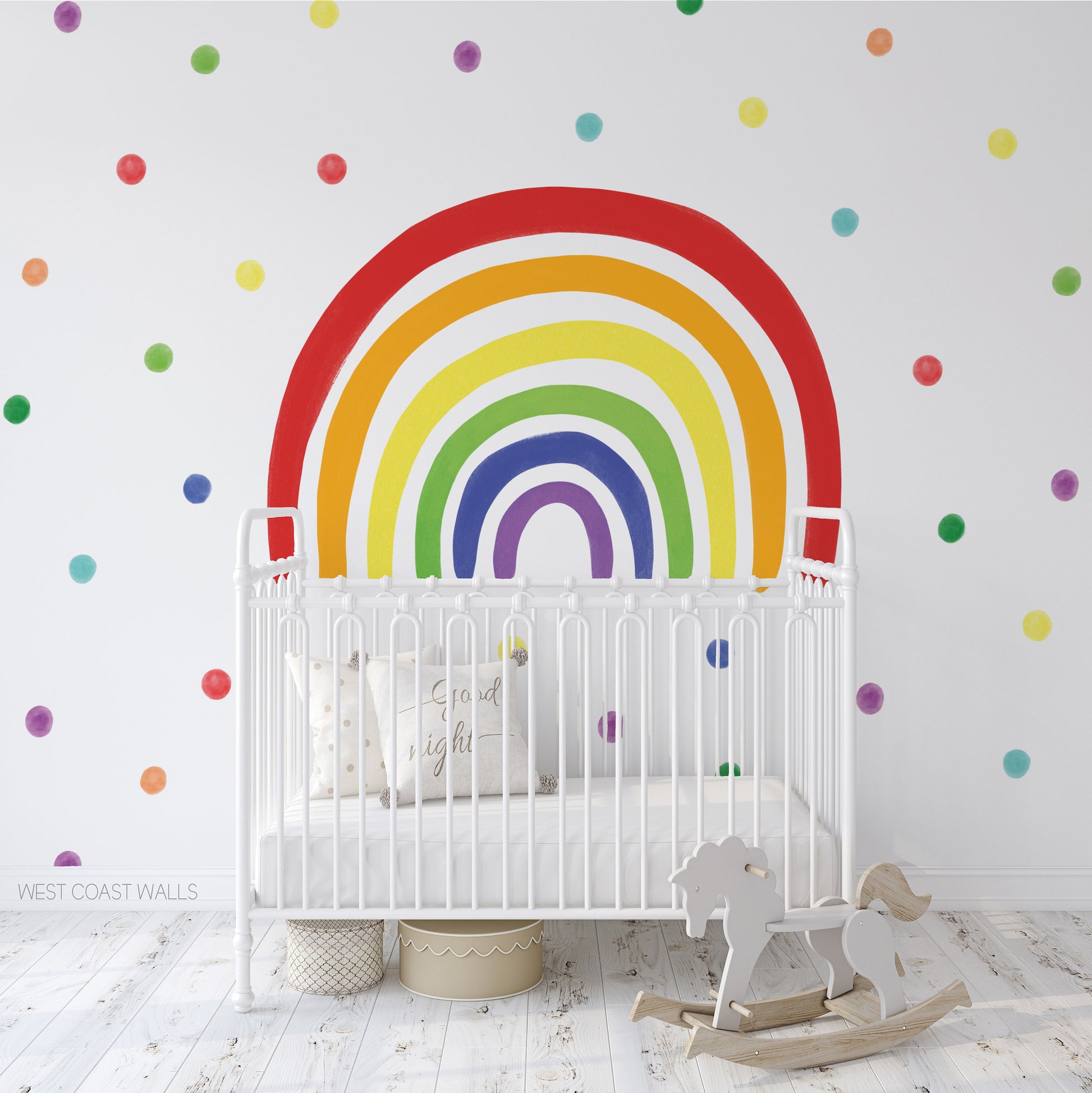 Painted Rainbow Removable Wall Decal