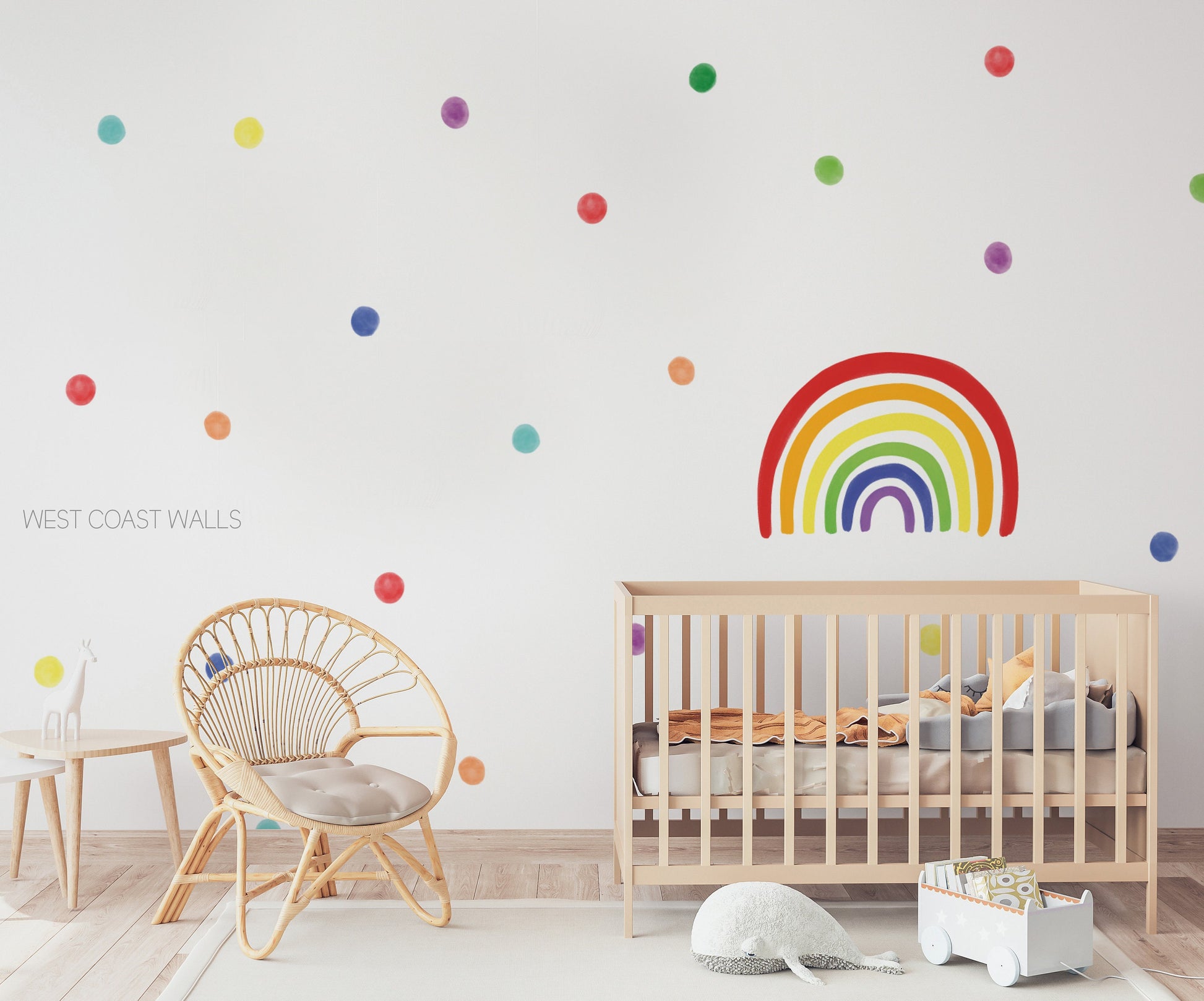 Painted Rainbow Removable Wall Decal