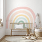 Large Muted Pastel Rainbow Removable Wall Decal