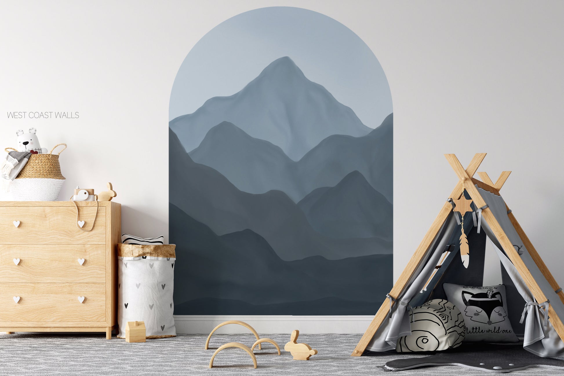 Painted Mountains Removable Arch Decal