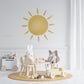 Large Full Size Painted Sun Removable Wall Decal