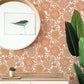 Groovy Retro Blooms Floral Wallpaper