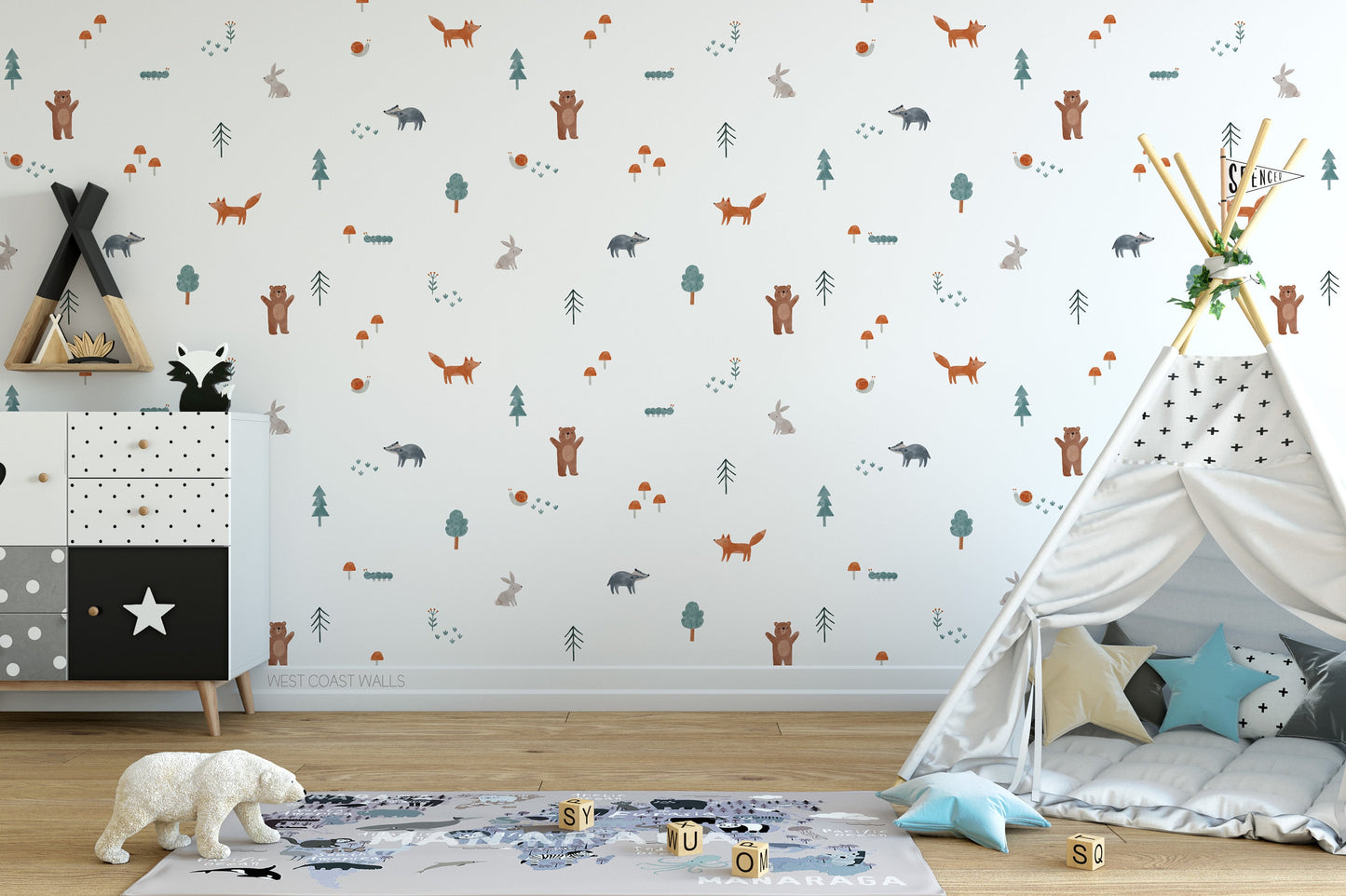 Woodland Adventure Removable Wall Decals